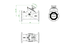 Oventrop Strangregulierventil mit Flanschen und zwei Classic Messventilen, graue Oberfläche, in einer schematischen Darstellung.